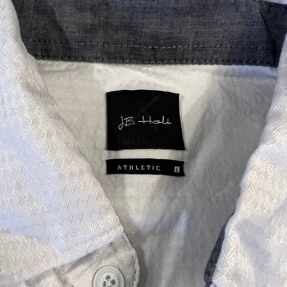 NEW L Buckle J.B. Holt Men's White Long Sleeve Shirt Athletic Fit Large Lightwei - Picture 8 of 10
